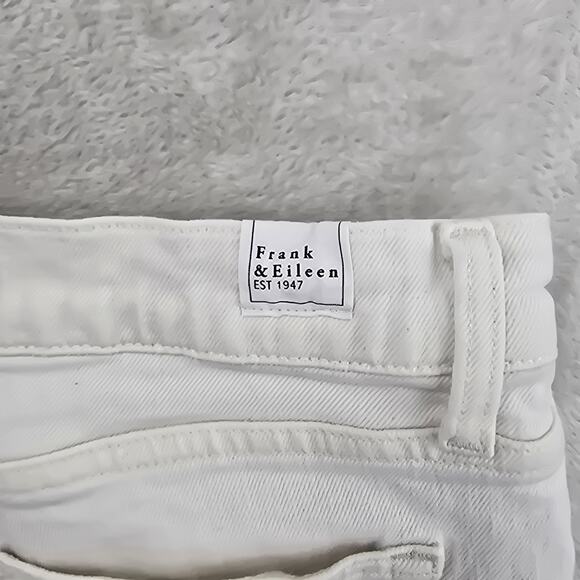 Frank & Eileen Cork Straight Leg Button-Fly Women Jeans White Sz 30 Fits 31x26 - Picture 12 of 16